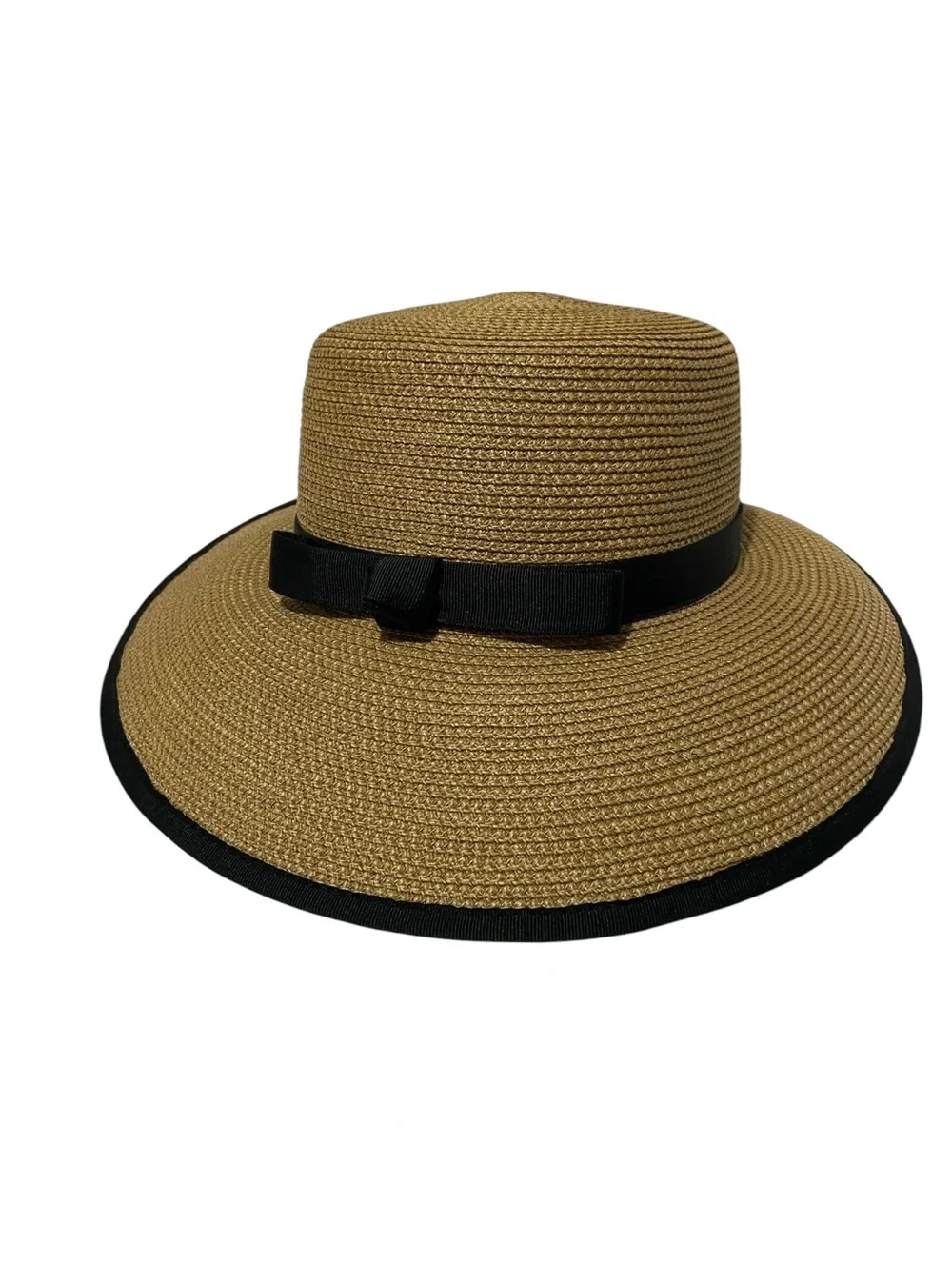 Eric Javits Squishee Cap Sun Visor Natural Black OS Adjustable - Picture 11 of 11